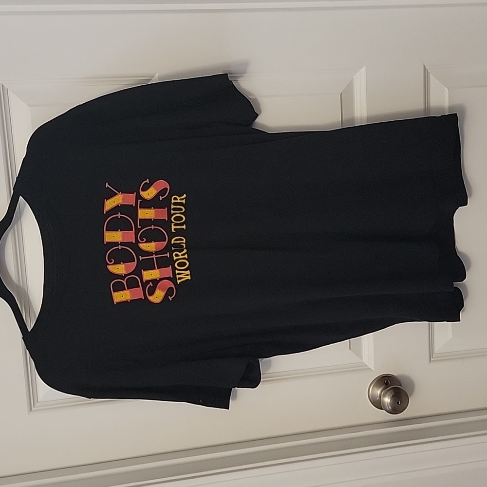 Large unisex official merchandise Bert Kreischer body shots World tour t-shirt